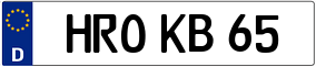Trailer License Plate